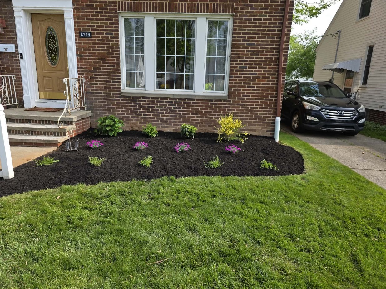 Real Mow Magic mulch bed transformation — After